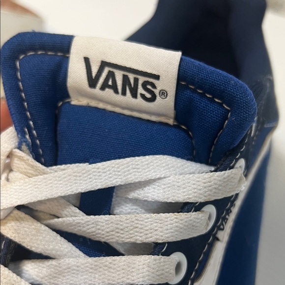 Vans Men's Navy and White Sneakers - Picture 6 of 8